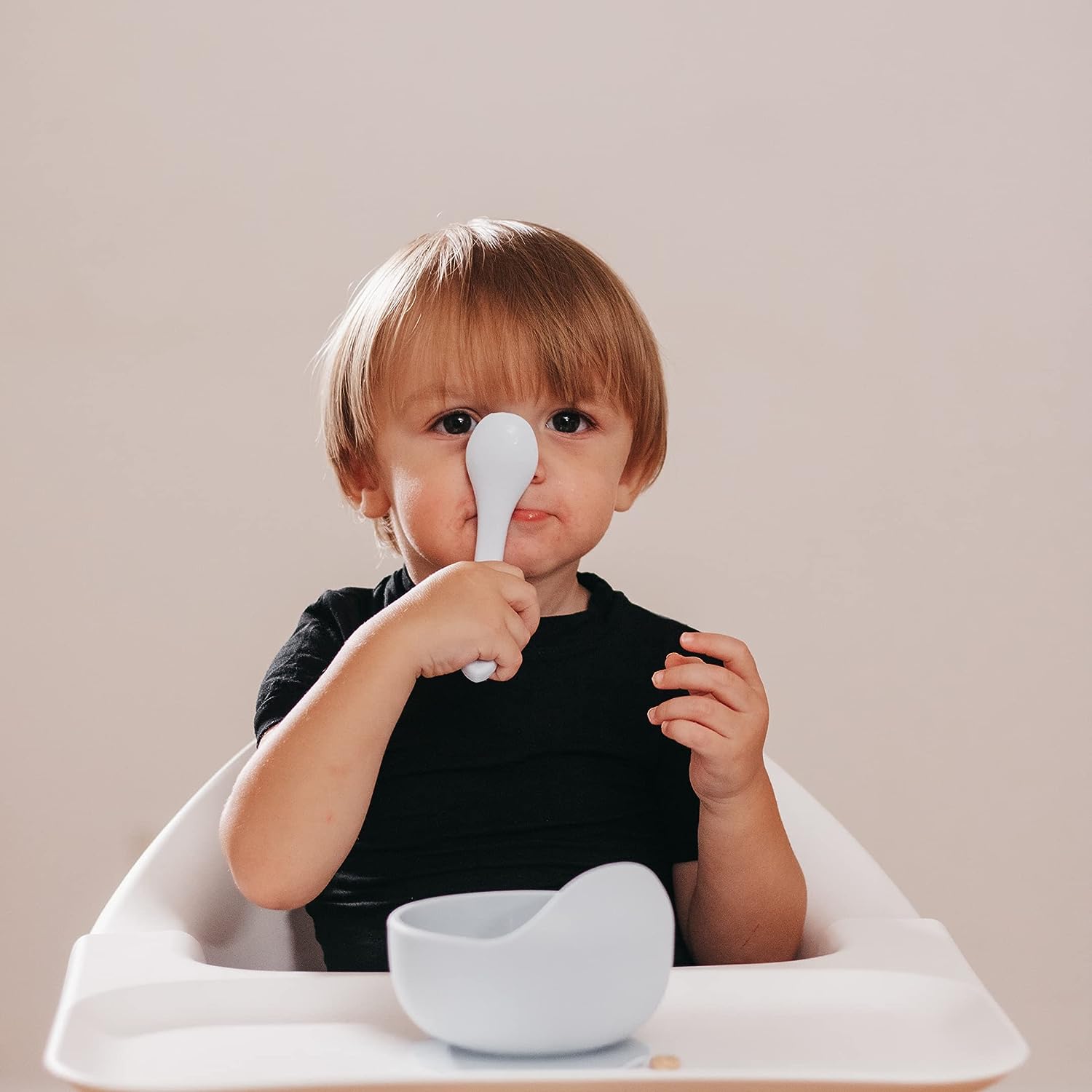 Baby Plate and Bowl Set (Grey)