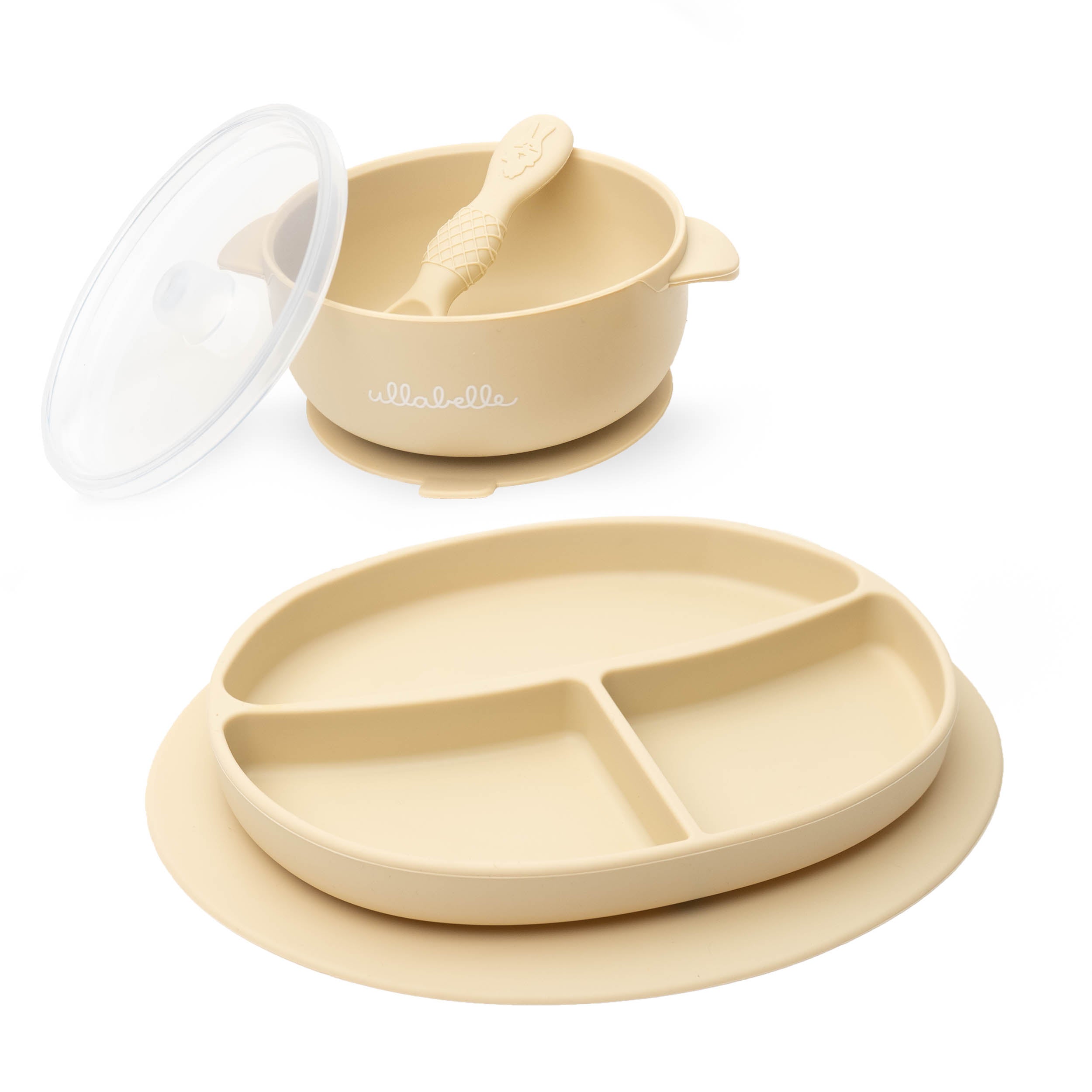 Baby Plate and Lidded Bowl Set (Blue)