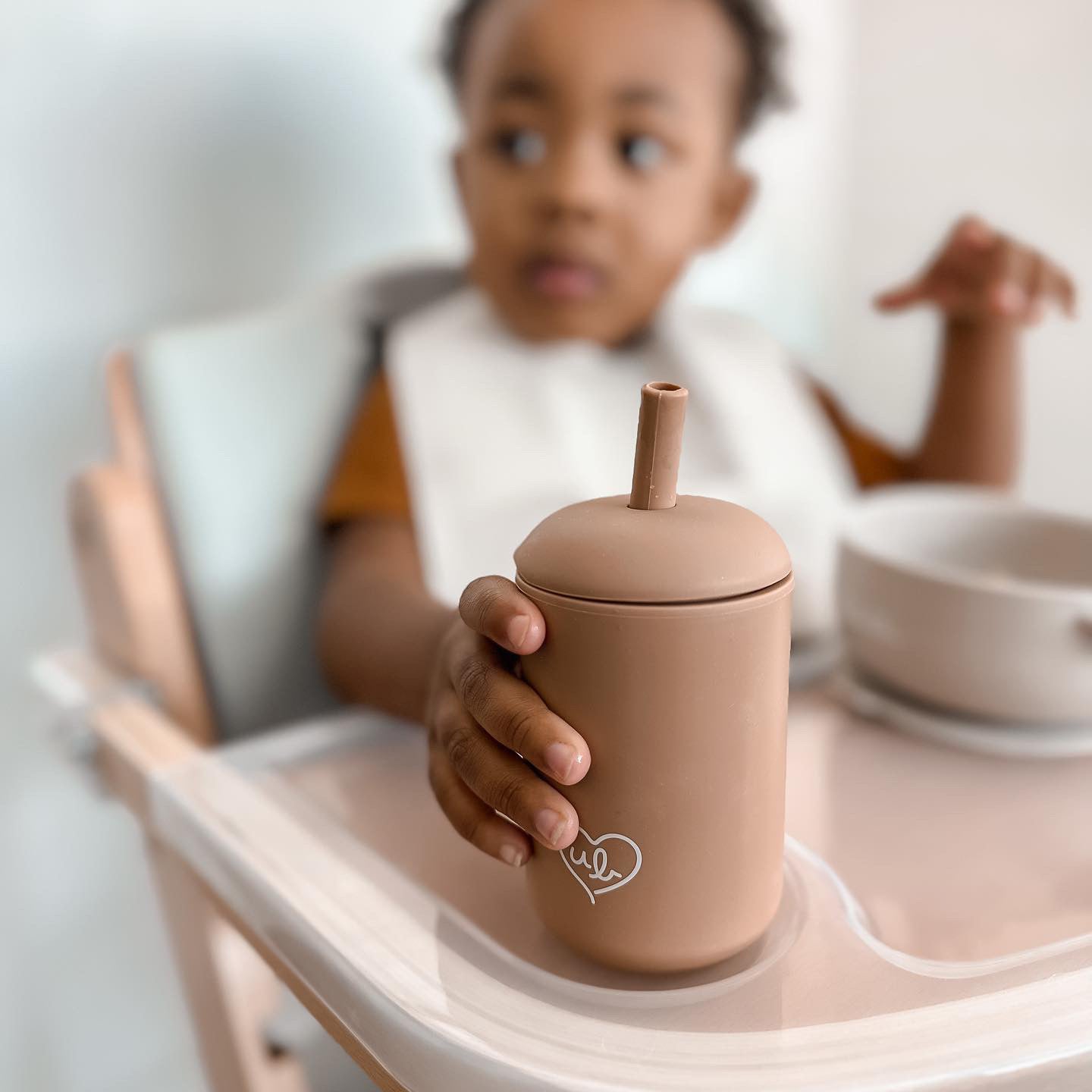 Straw Sippy Cup Set of 3 (Pink)