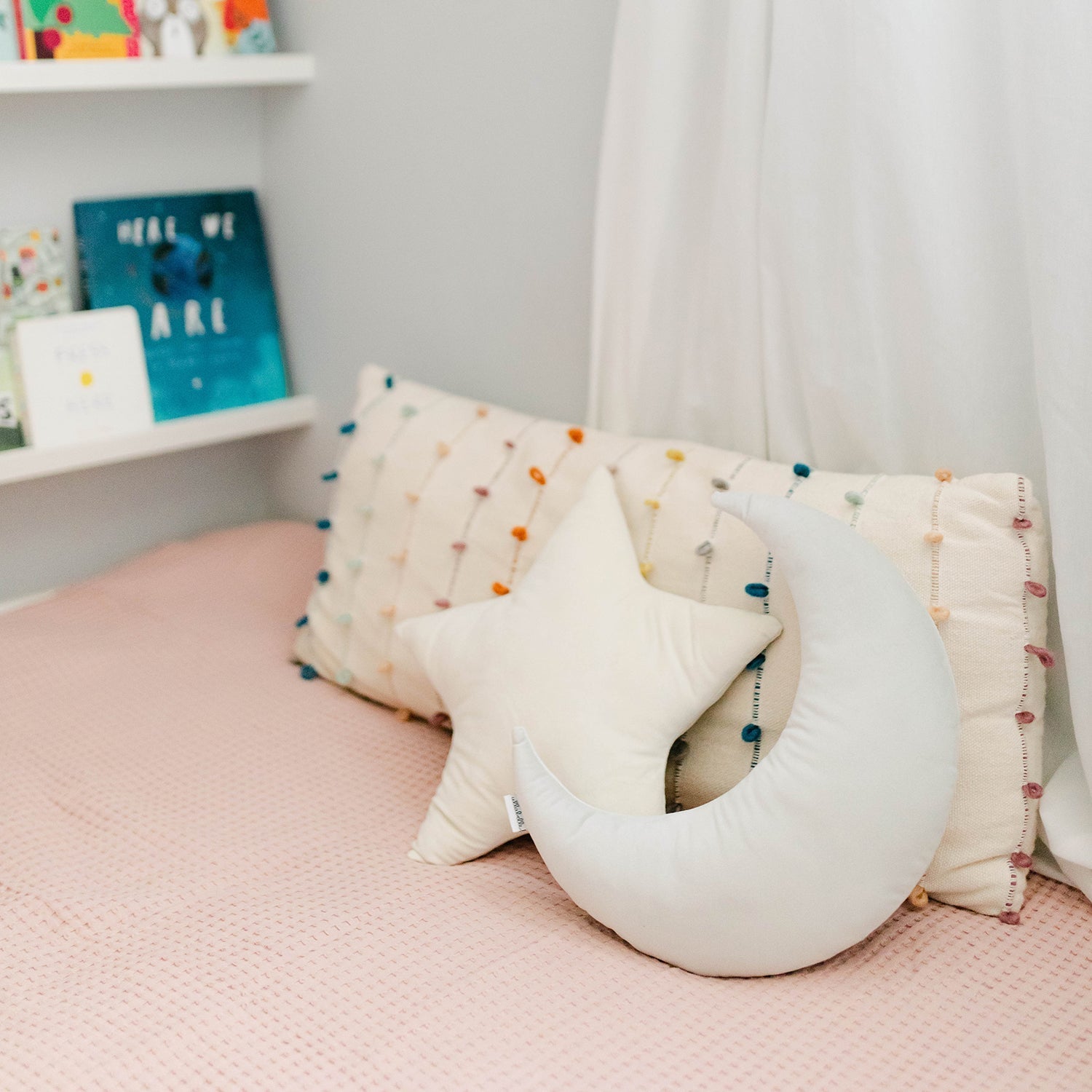 Moonbeam and Star Pillow Bundle (Pink)