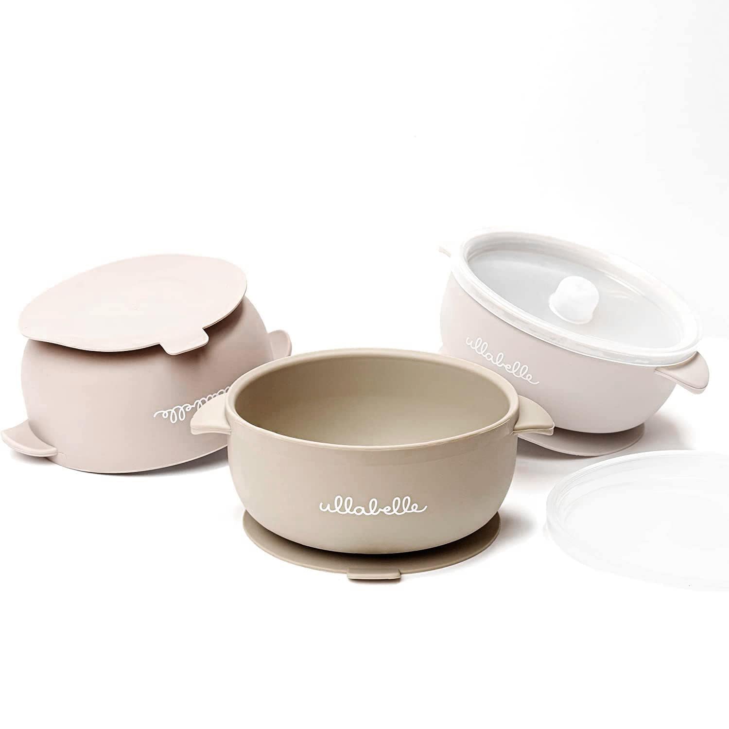 Set of 3 Baby Bowls (Beige)