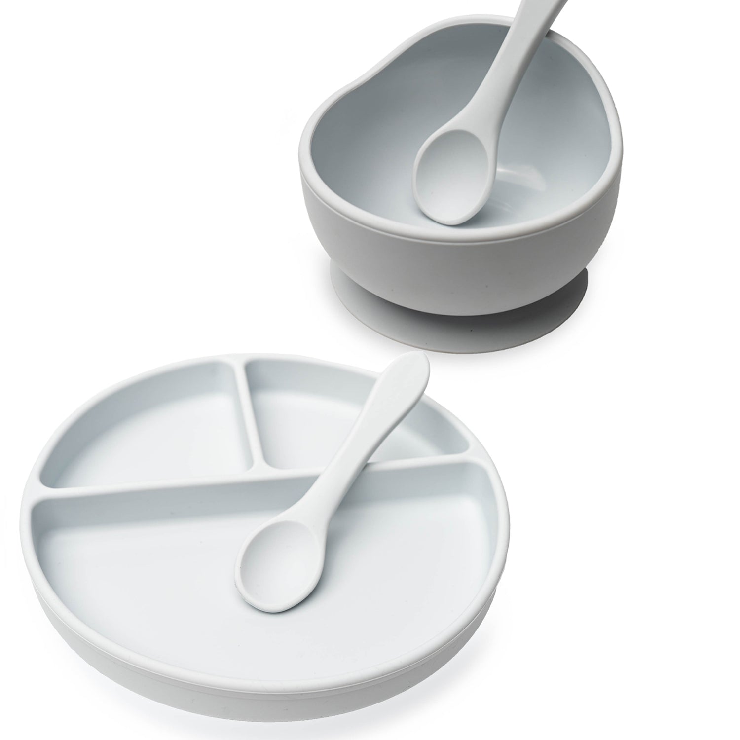 Baby Plate and Bowl Set (Grey)