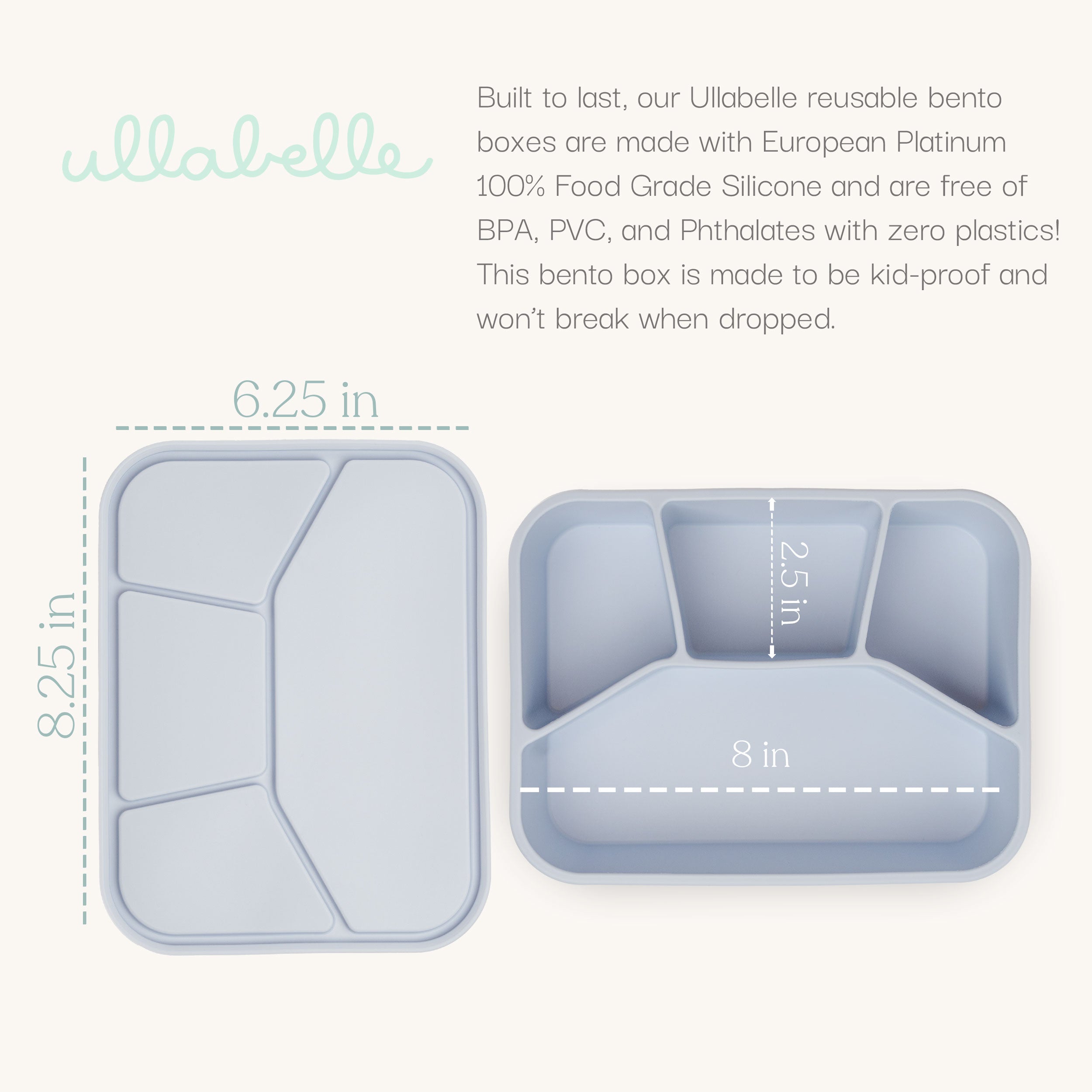 Silicone Lunchbox (Periwinkle)