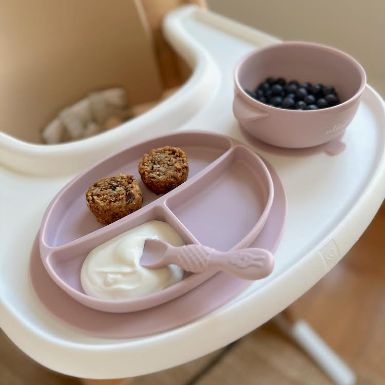 Baby Plate and Lidded Bowl Set (Pink)