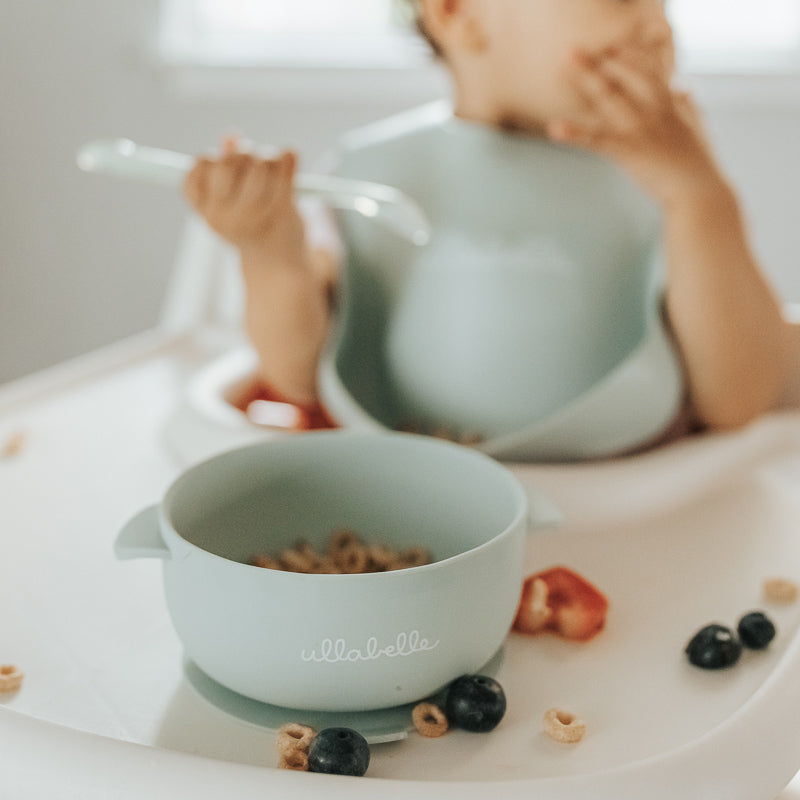 Baby Plate and Lidded Bowl Set (Cocoa)