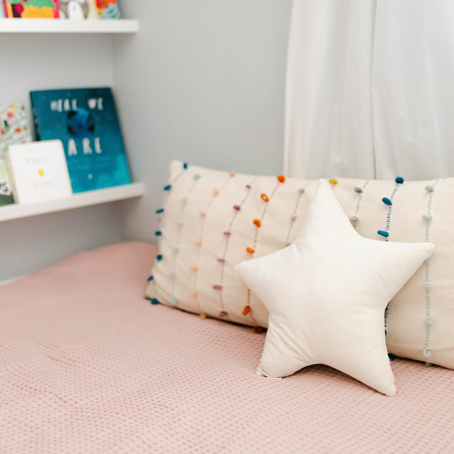 Wish Upon a Star Pillow (Pearl)